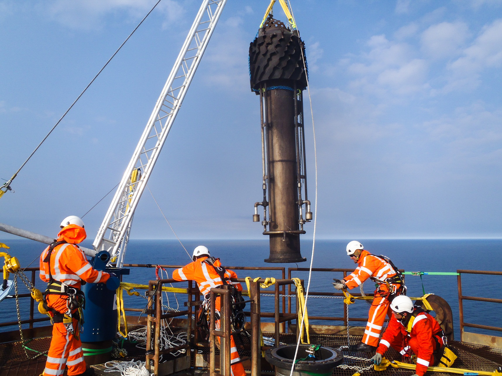 Offshore flare tip replacement Dana Hanze North Sea