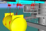 Engineering of lifting solution Offshore replacement diesel tank