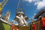 Offshore flare tip replacement Malampaya