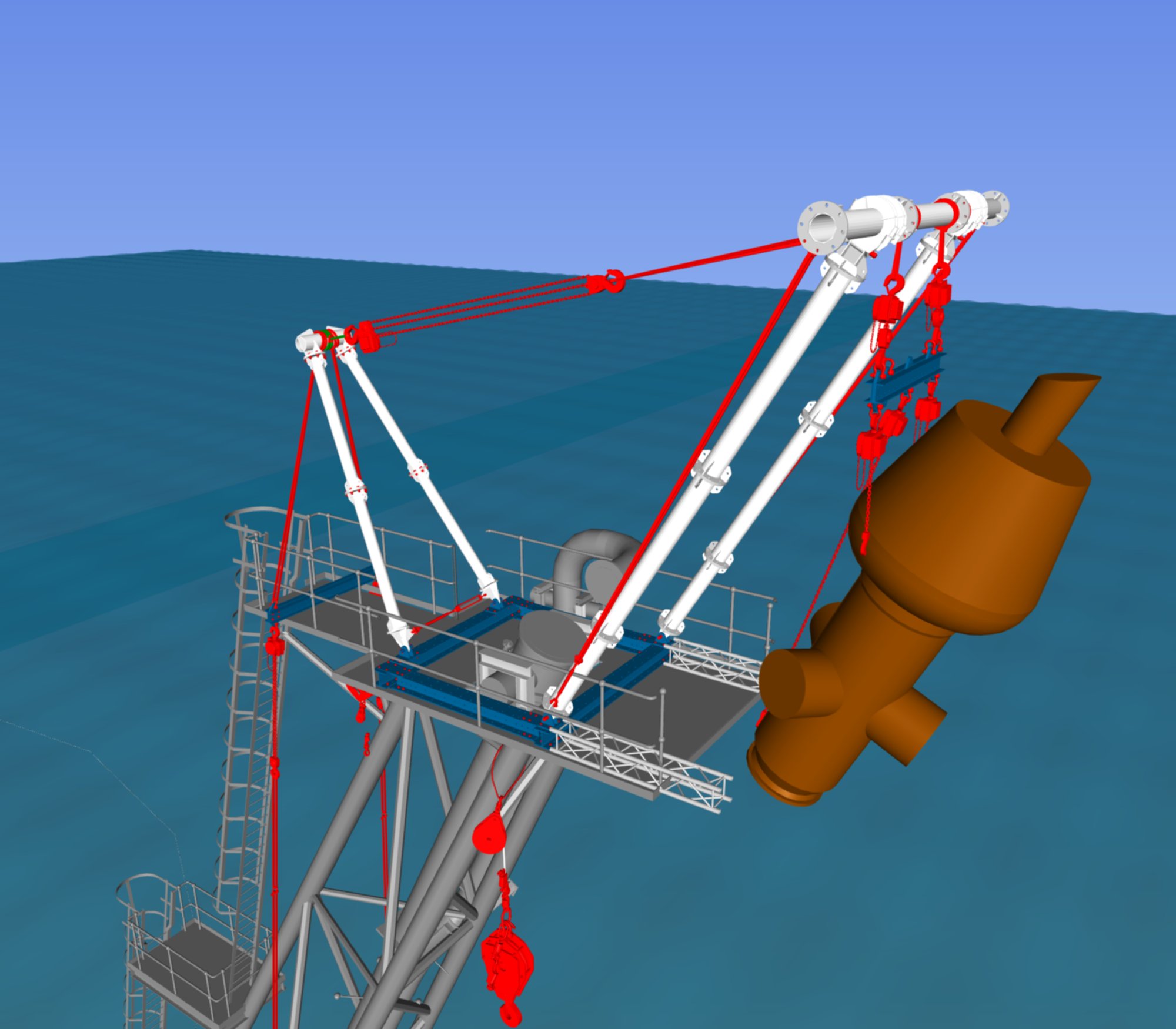 Offshore flare tip replacement Malampaya